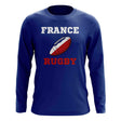 France Rugby Ball Long Sleeve Tee (Blue)_1
