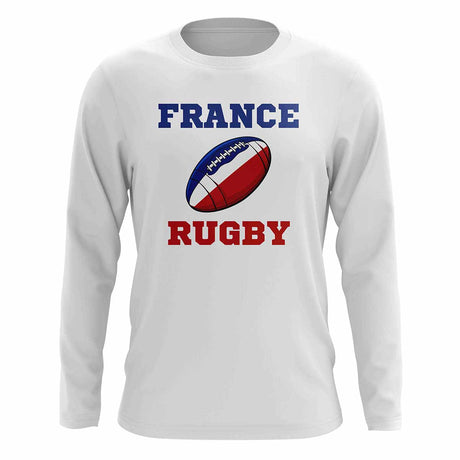 France Rugby Ball Long Sleeve Tee (White)_1