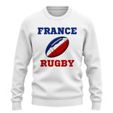 France Rugby Ball Sweatshirt (White)_1