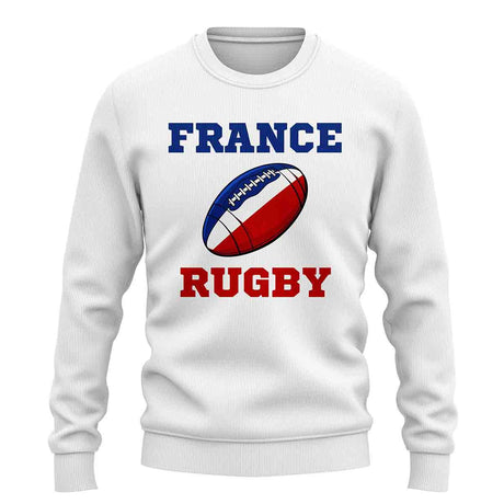 France Rugby Ball Sweatshirt (White)_1