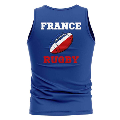 France Rugby Ball Tank Top (Blue)_1