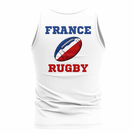 France Rugby Ball Tank Top (White)_1