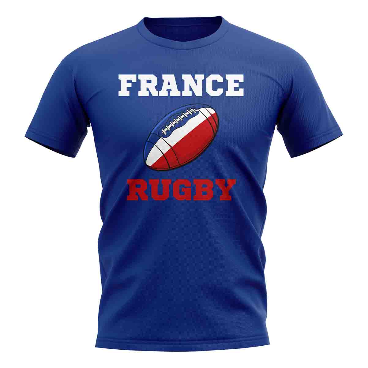 France Rugby Ball T-Shirt (Blue)_1