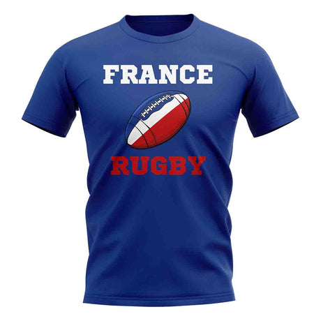France Rugby Ball T-Shirt (Blue)_1