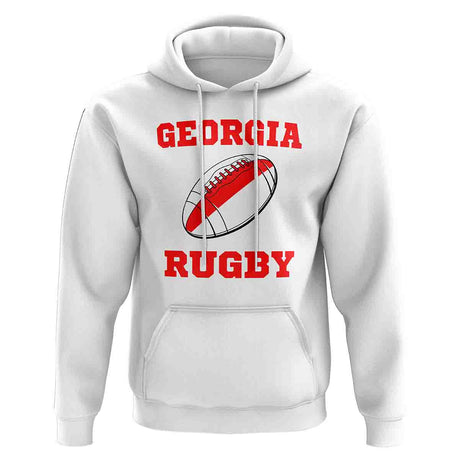 Georgia Rugby Ball Hoody (White)_1