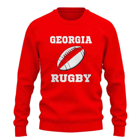 Georgia Rugby Ball Sweatshirt (Red)_1