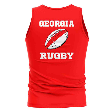 Georgia Rugby Ball Tank Top (Red)_1