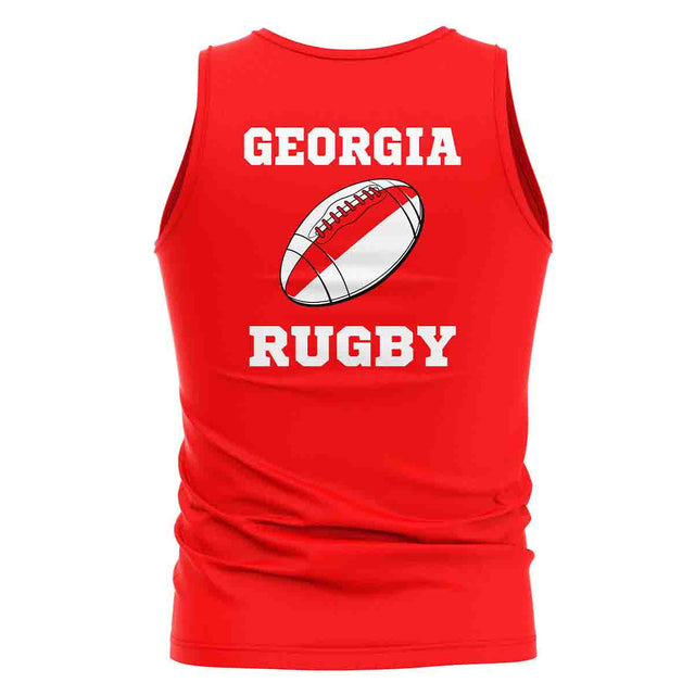 Georgia Rugby Ball Tank Top (Red)_1