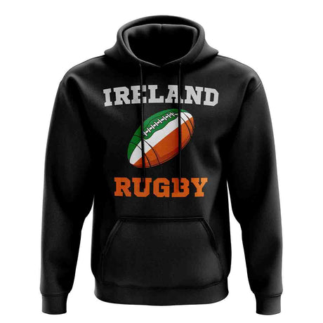 Ireland Rugby Ball Hoody (Black)_1