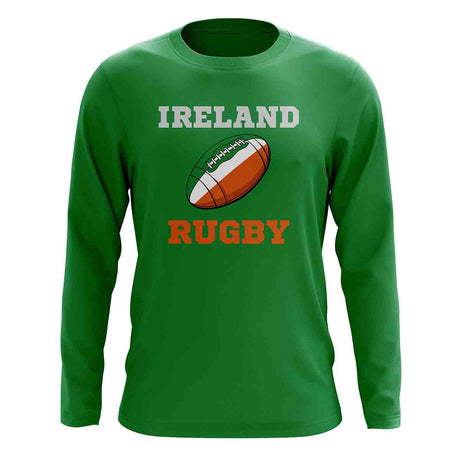 Ireland Rugby Ball Long Sleeve Tee (Green)_1