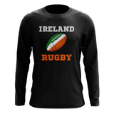 Ireland Rugby Ball Long Sleeve Tee (Black)_1