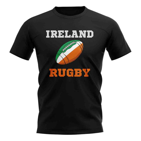Ireland Rugby Ball T-Shirt (Black)_1