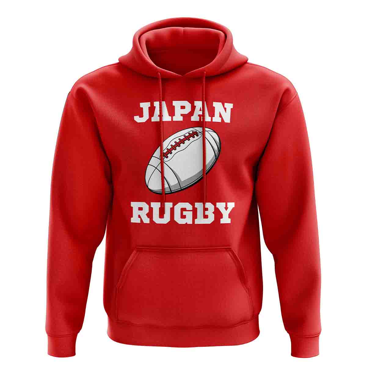 Japan Rugby Ball Hoody (Red)_1