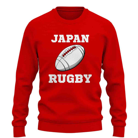 Japan  Rugby Ball Sweatshirt (Red)_1