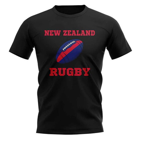New Zealand Rugby Ball T-Shirt (Black)_1