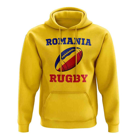 Romania Rugby Ball Hoody (Yellow)_1