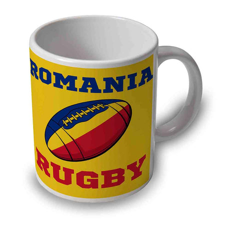 Romania Rugby Ball Mug (Yellow)_1
