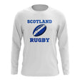 Scotland Rugby Ball Long Sleeve Tee (White)_1