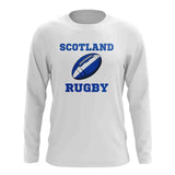 Scotland Rugby Ball Long Sleeve Tee (White)_1