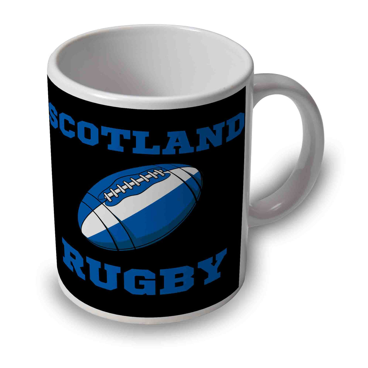 Scotland Rugby Ball Mug (Black) – therugbyhq