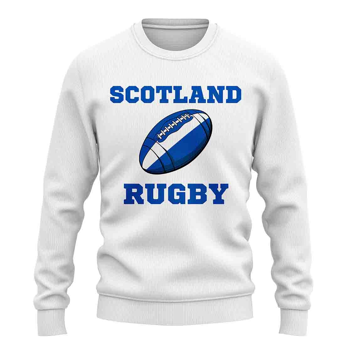 Scotland Rugby Ball Sweatshirt (White)_1