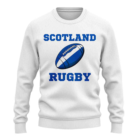 Scotland Rugby Ball Sweatshirt (White)_1