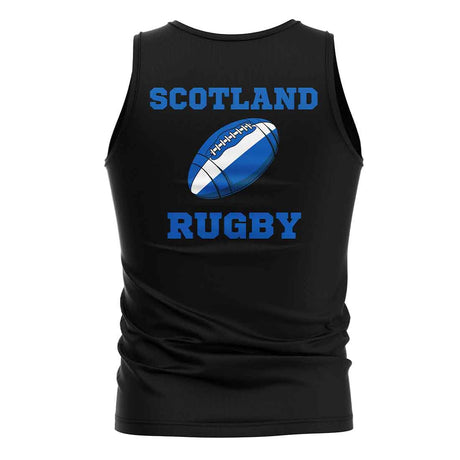Scotland Rugby Ball Tank Top (Black)_1