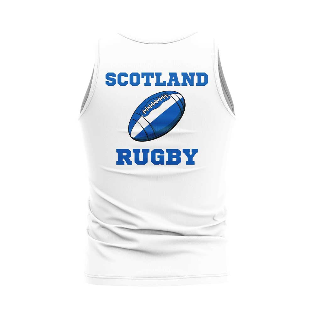 Scotland Rugby Ball Tank Top (White)_1