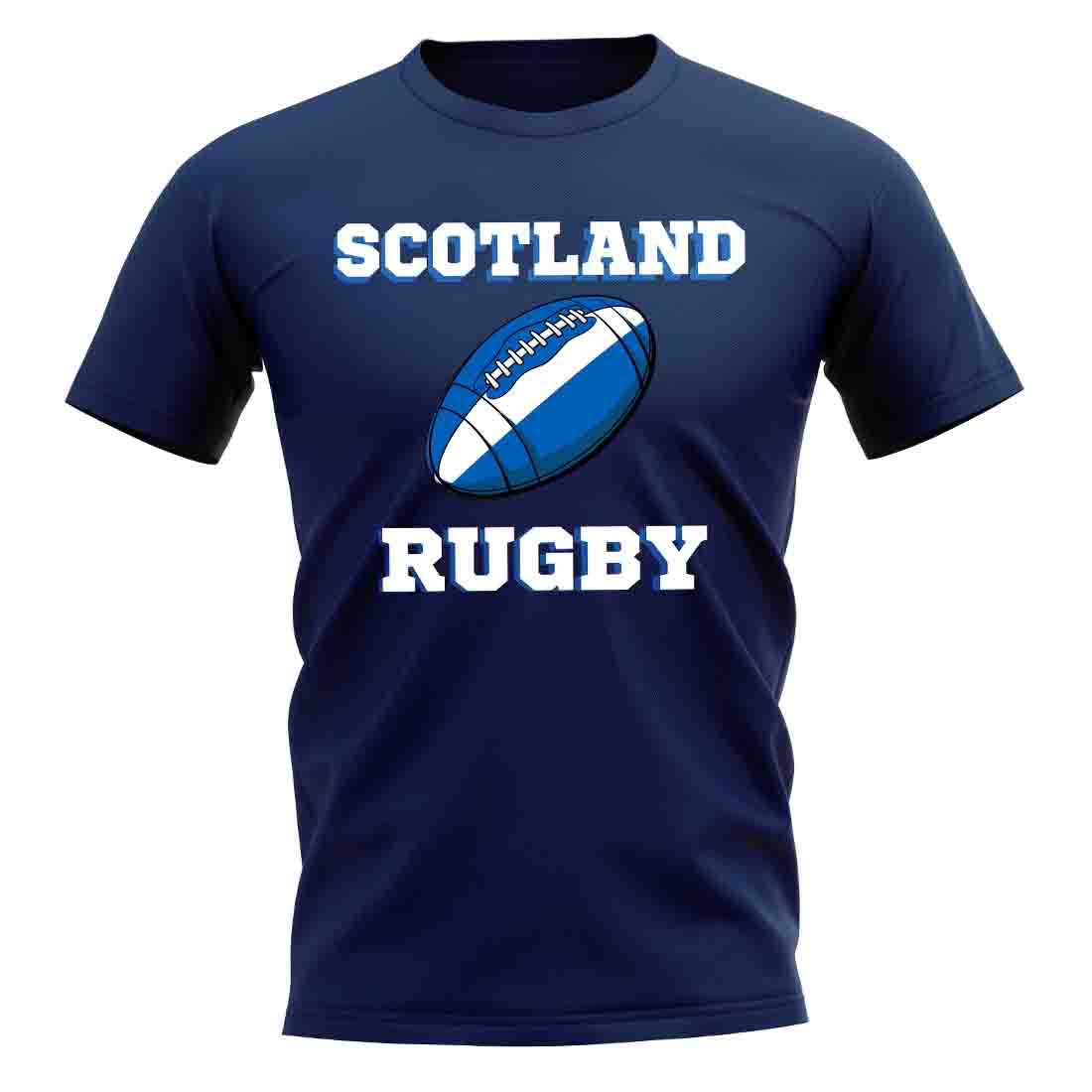 Scotland Rugby Ball T-Shirt (Navy)_1