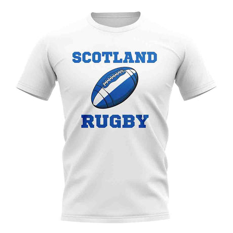 Scotland Rugby Ball T-Shirt (White)_1