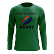 South Africa Rugby Ball Long Sleeve Tee (Green)_1