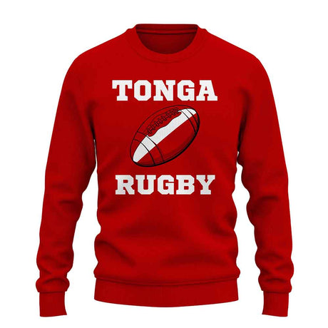 Tonga Rugby Ball Sweatshirt (Red)_1