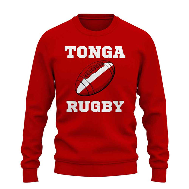 Tonga Rugby Ball Sweatshirt (Red)_1