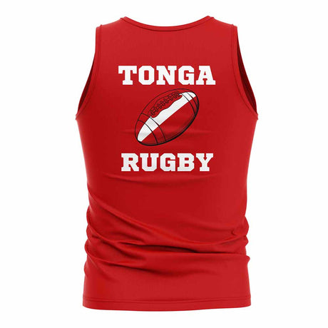 Tonga Rugby Ball Tank Top (Red)_1
