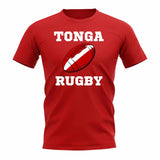 Tonga Rugby Ball T-Shirt (Red)_1
