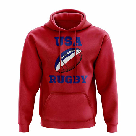 USA Rugby Ball Hoody (Red)_1
