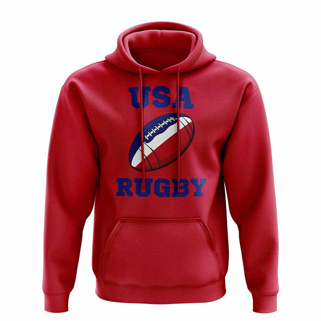 USA Rugby Ball Hoody (Red)_1