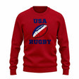 USA Rugby Ball Sweatshirt (Red)_1