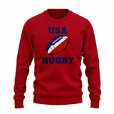 USA Rugby Ball Sweatshirt (Red)_1