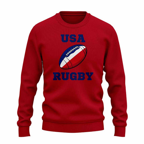 USA Rugby Ball Sweatshirt (Red)_1