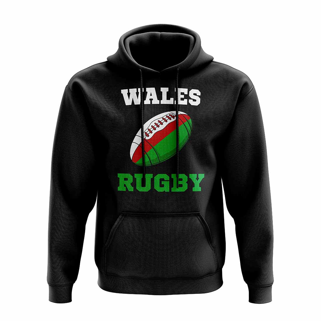 Wales Rugby Ball Hoody (Black)_1