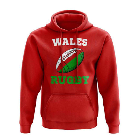 Wales Rugby Ball Hoody (Red)_1