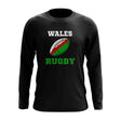 Wales Rugby Ball Long Sleeve Tee (Black)_1
