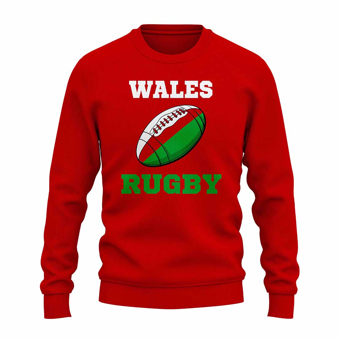 Wales Rugby Ball Sweatshirt (Red)_1