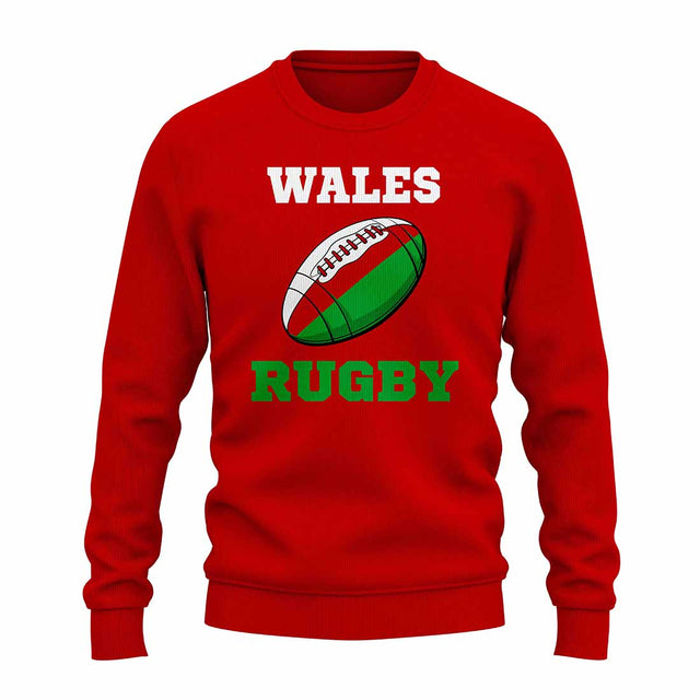Wales Rugby Ball Sweatshirt (Red)_1