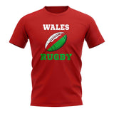 Wales Rugby Ball T-Shirt (Red)_1