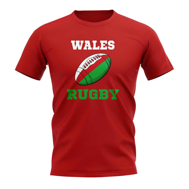 Wales Rugby Ball T-Shirt (Red)_1