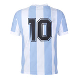 Argentina 1986 World Cup No 10 Retro Football Shirt_0