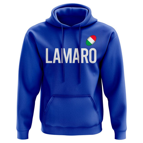 Michele Lamaro Italy Rugby Hoody (Royal)_0