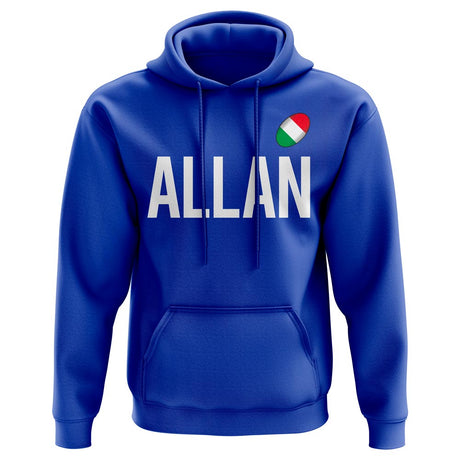Tommaso Allan Italy Rugby Hoody (Royal)_0